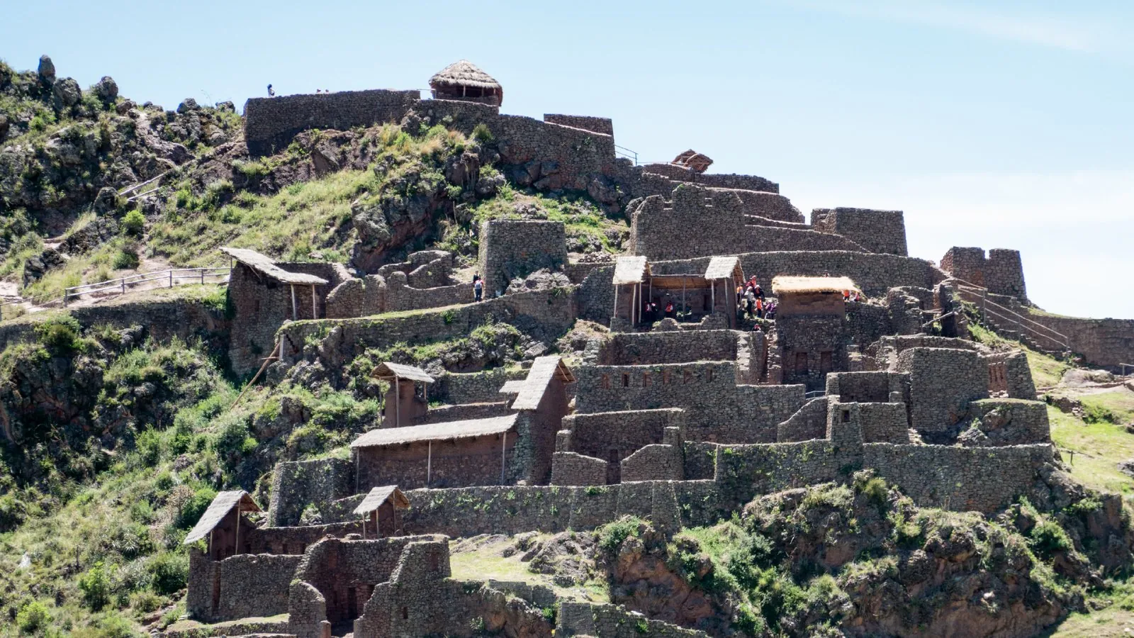 Terraces and village in the Sacred Valley