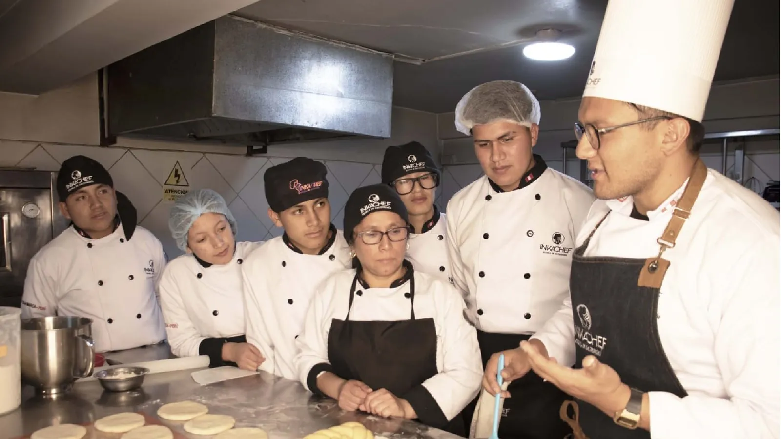 Preparing ceviche in a Cusco cooking class