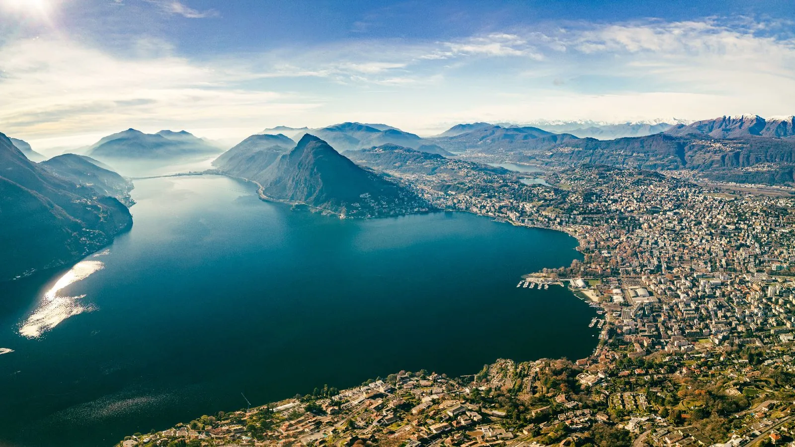 Volcanoes above Lake Atitlán, Guatemala